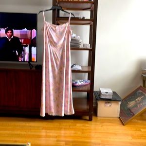 Vintage  Pink Liz Claiborne dress T-straps.  Side zipper for easy in and out.